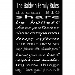 Family Rules Print - 8x12 inch (jpeg File)